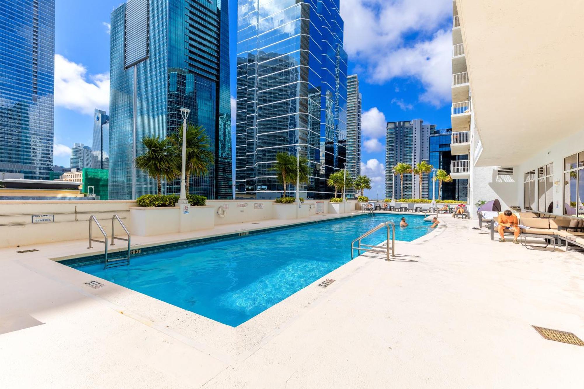 Upscale Brickell 3 Bedroom With Water Views And Free Parking Miami Exterior photo
